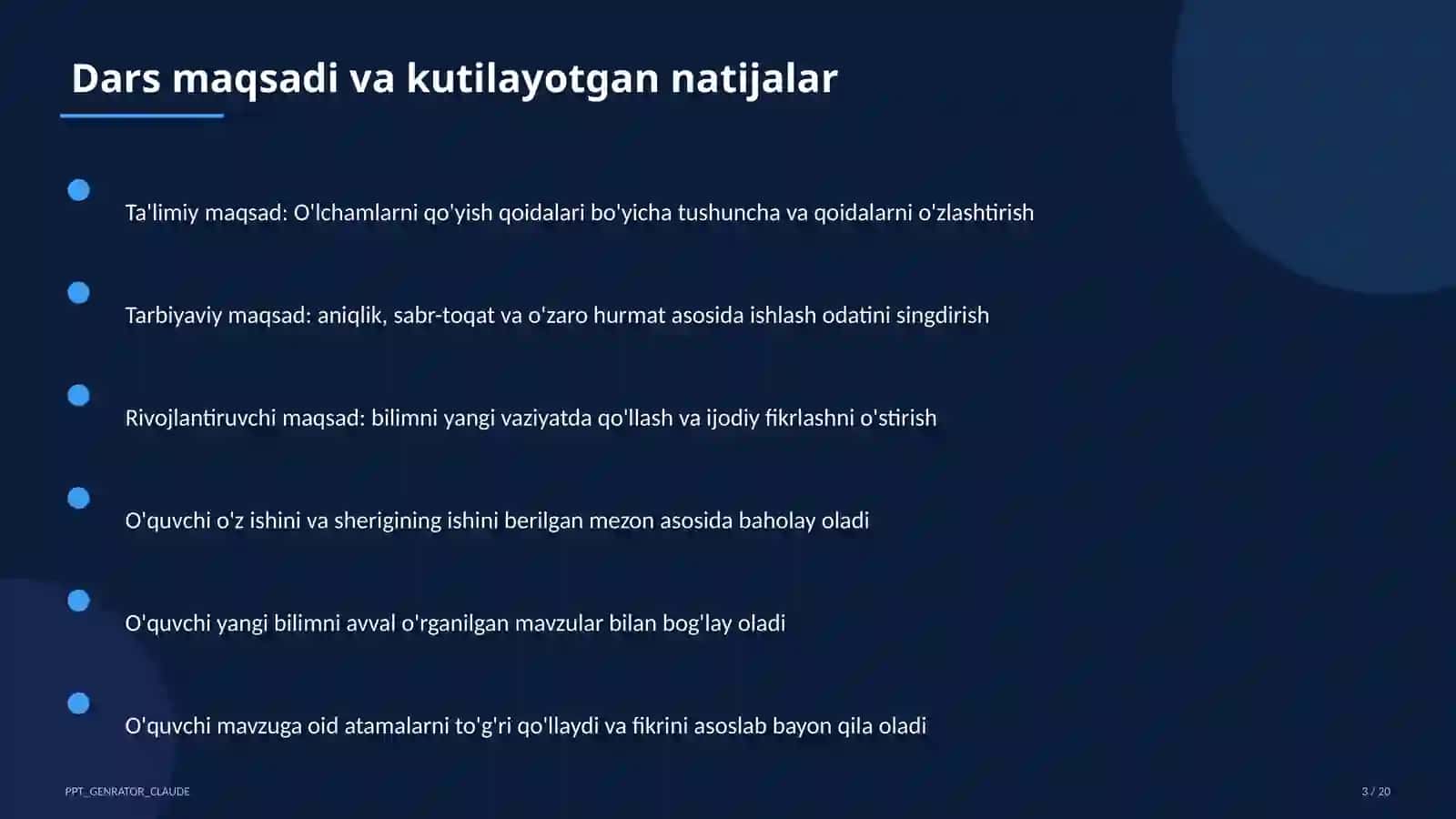 O'lchamlarni qo'yish qoidalari (8-sinf) 3