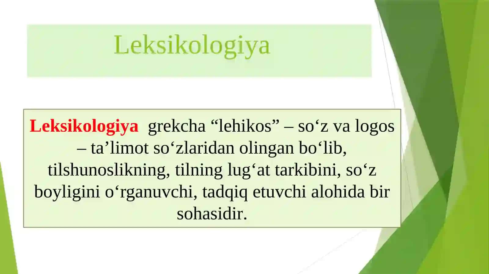 O‘ZBEK TILINING SOHADA QO‘LLANILISHI3-mavzu 3