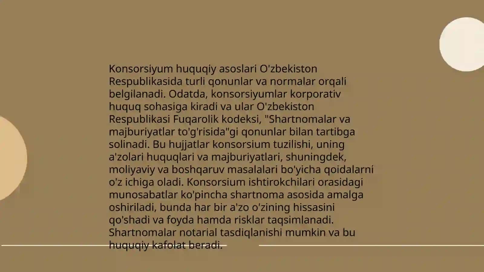 Konsorsiyumning huquqiy asoslari 3