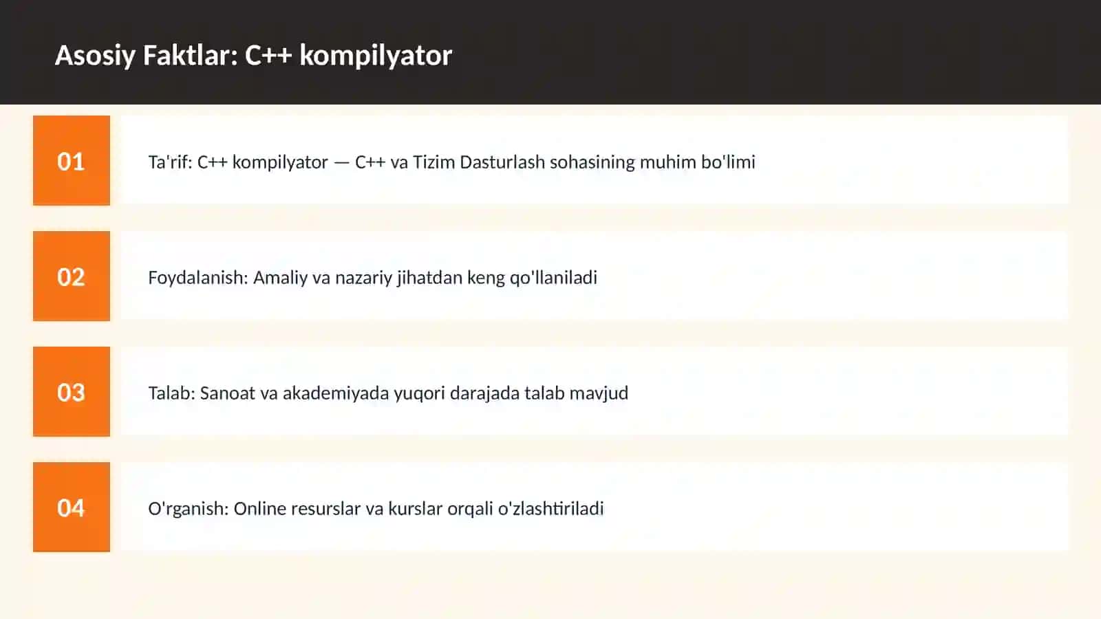 C++ kompilyator 3