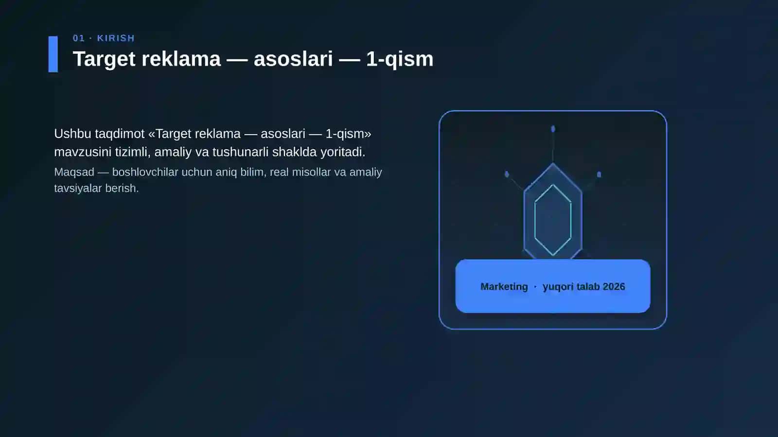 Target reklama — asoslari — 1-qism 3