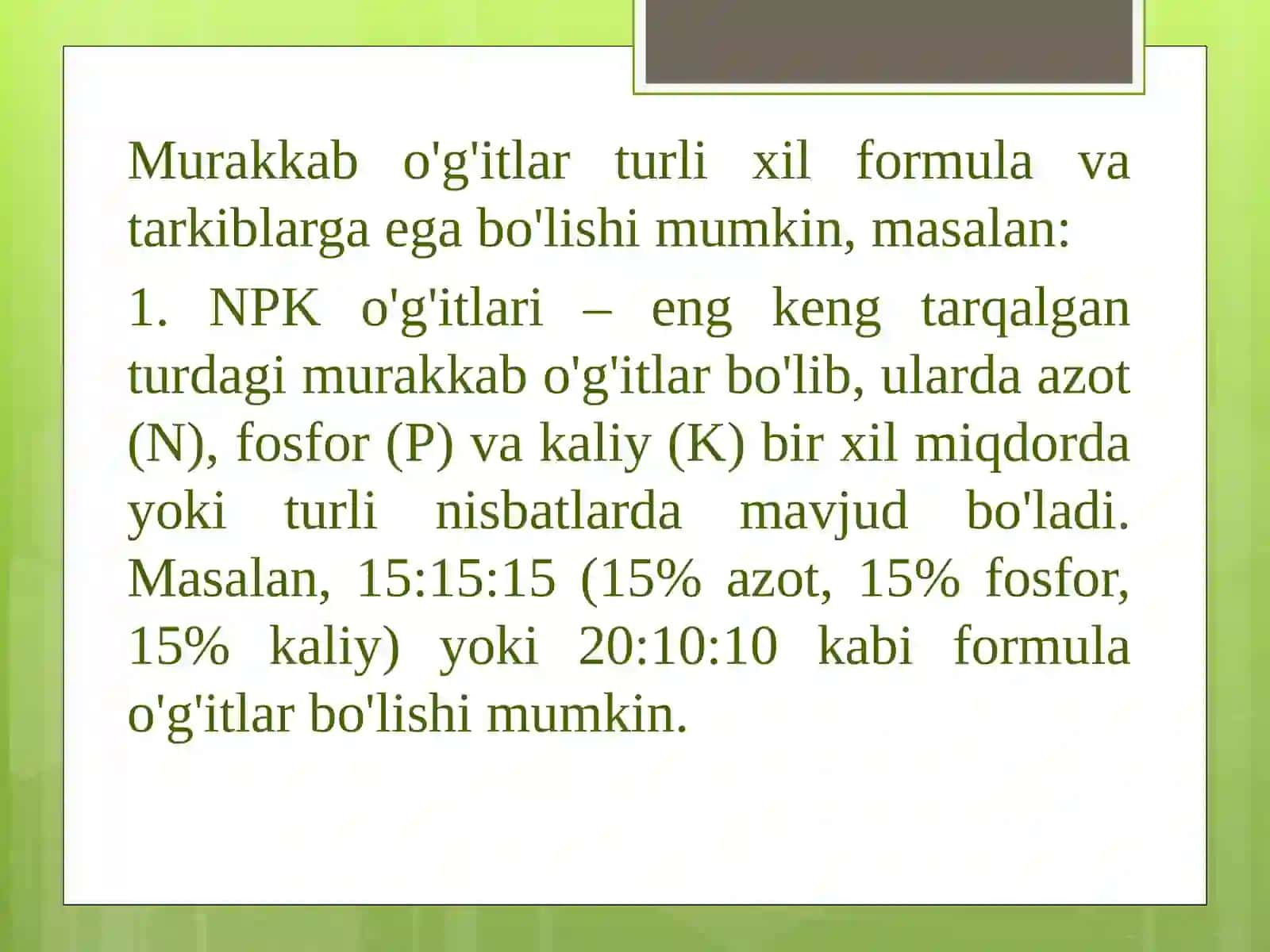 Murakkabo’g’itlar 3