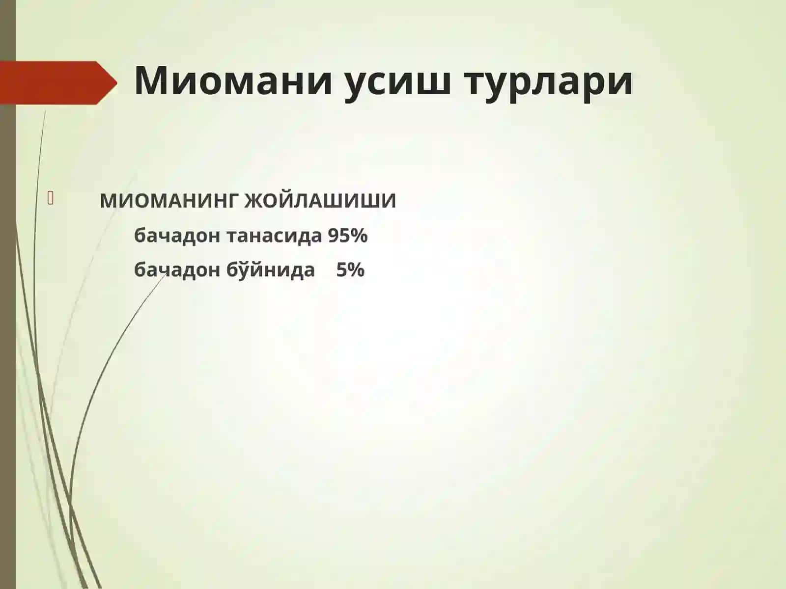 БАЧАДОН МИОМАСИ 3