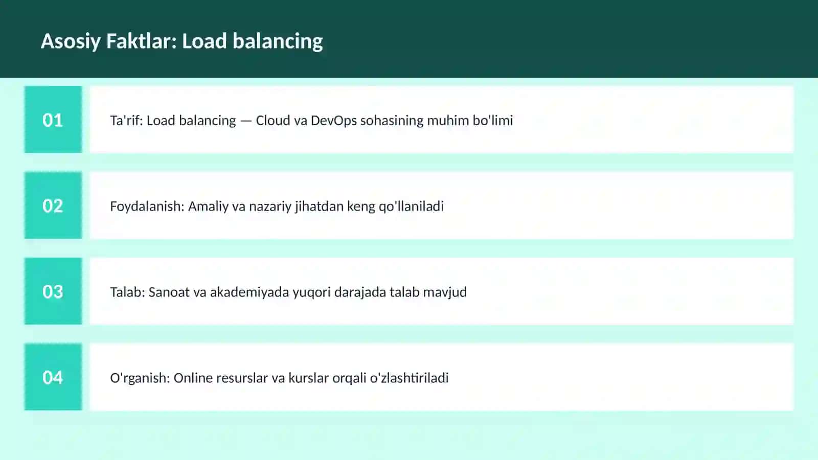 Load balancing 3