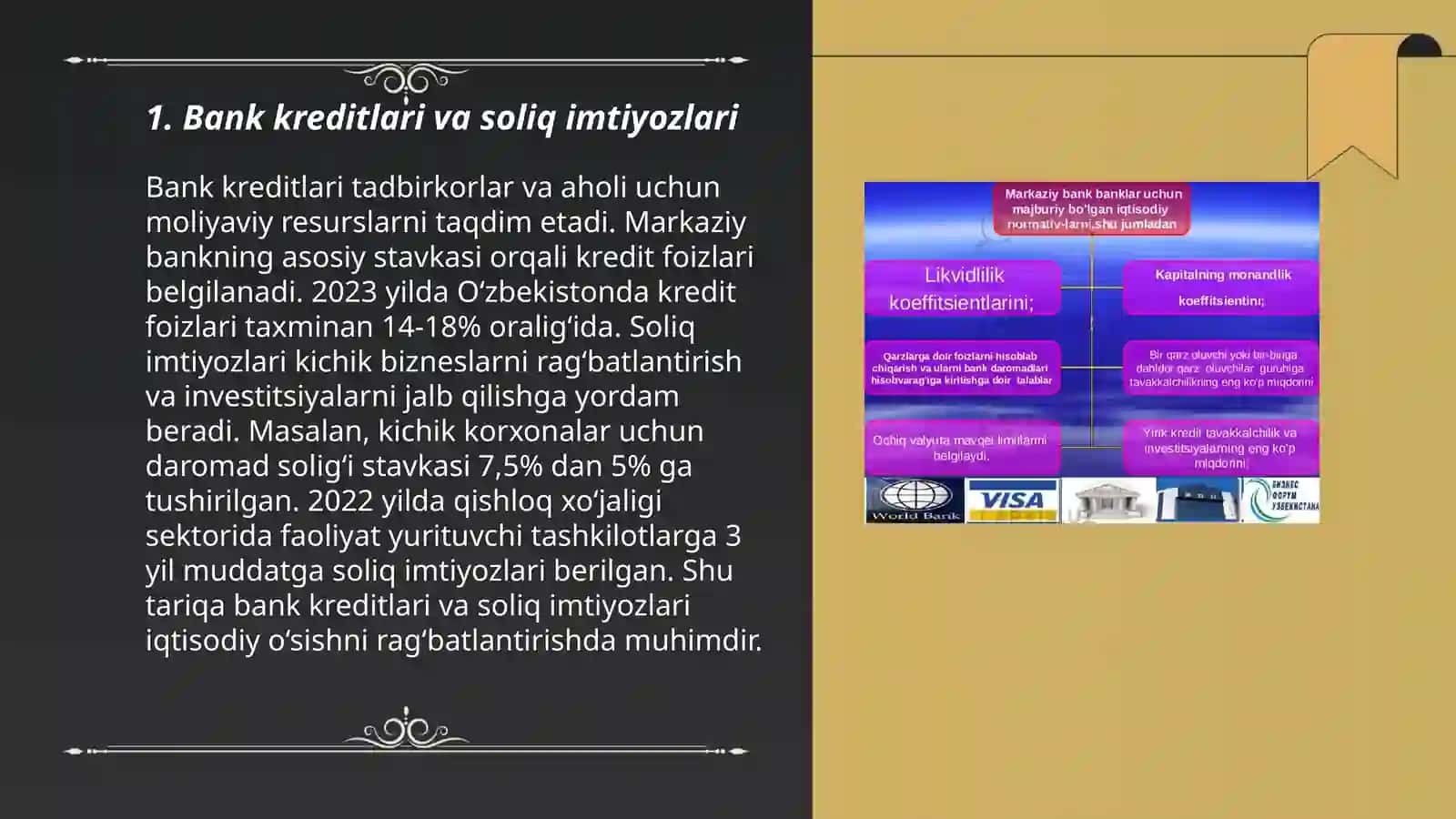 Bank kreditlari va soliq imtiyozlari 3