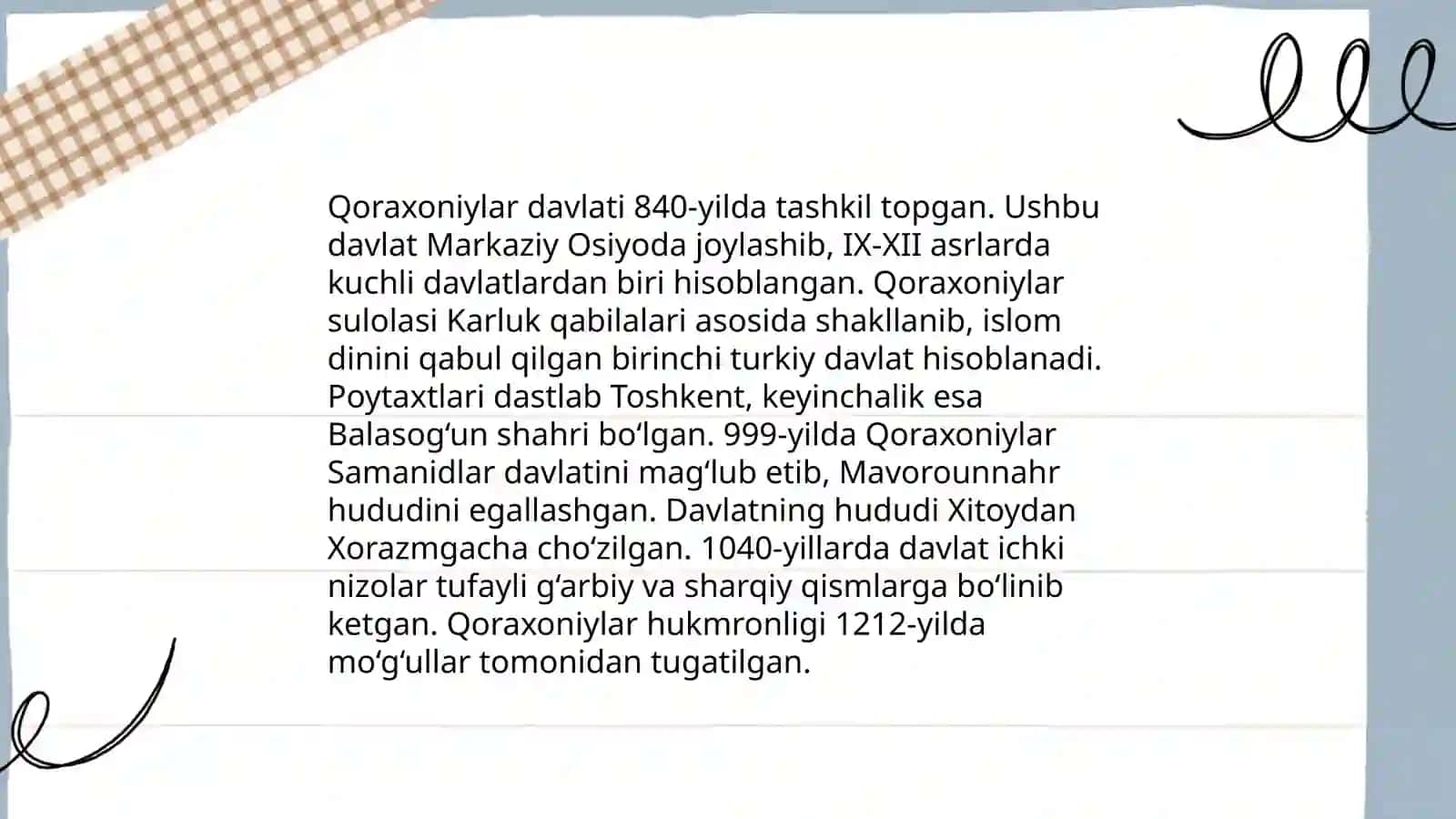Qoraxoniylar davlati tarixi 3