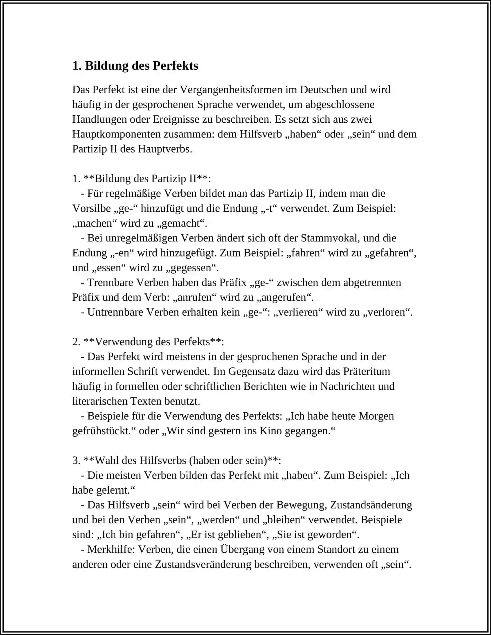 Thema: PERFEKT 3