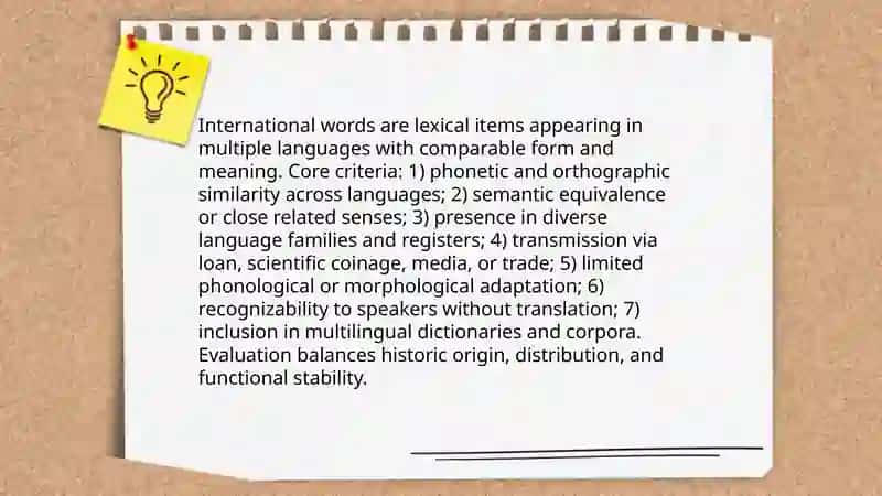 International words 3