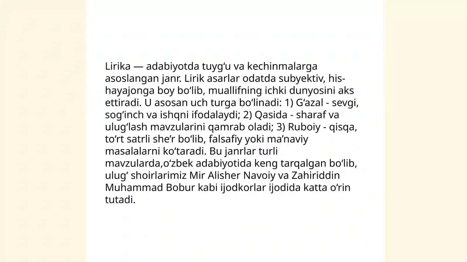 Hozirgi she'riyat janrlari 3