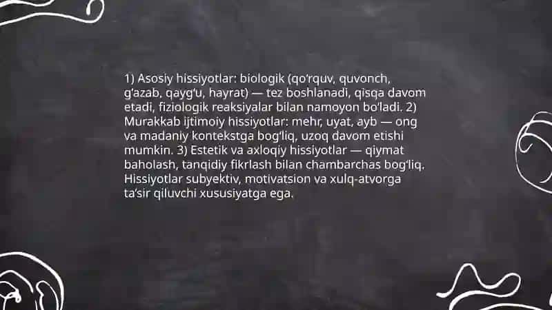 Hissiyot va Iroda 3