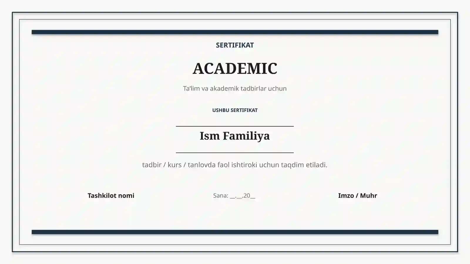 10 ta Zamonaviy Sertifikat Shablonlari — PowerPoint 3