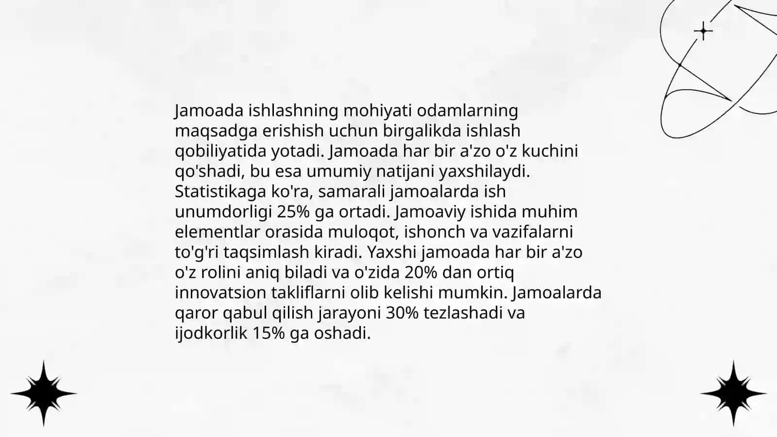 Jamoada ishlash (teamworking) va uning afzalliklari 3