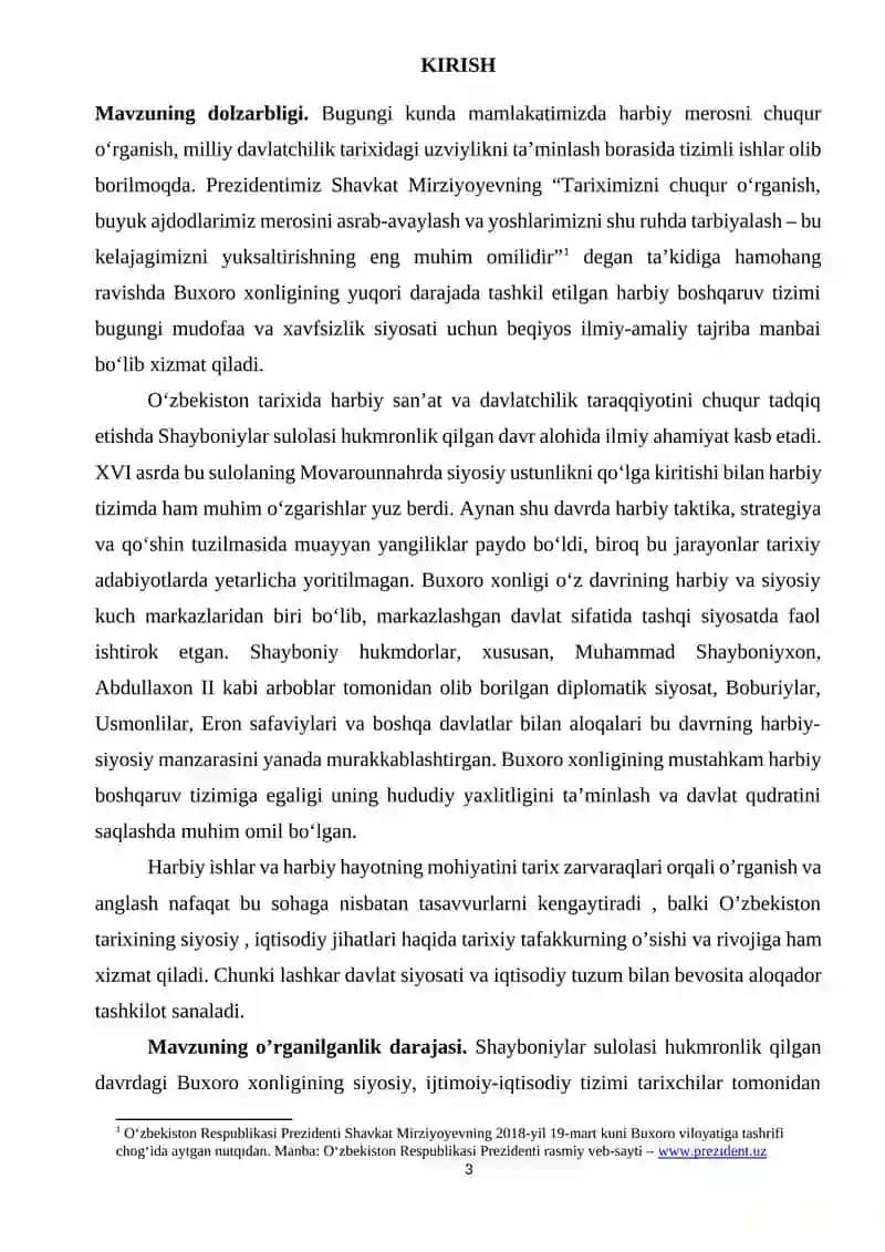 Buxoro xonligida Harbiy Boshqaruv Masalalari 3