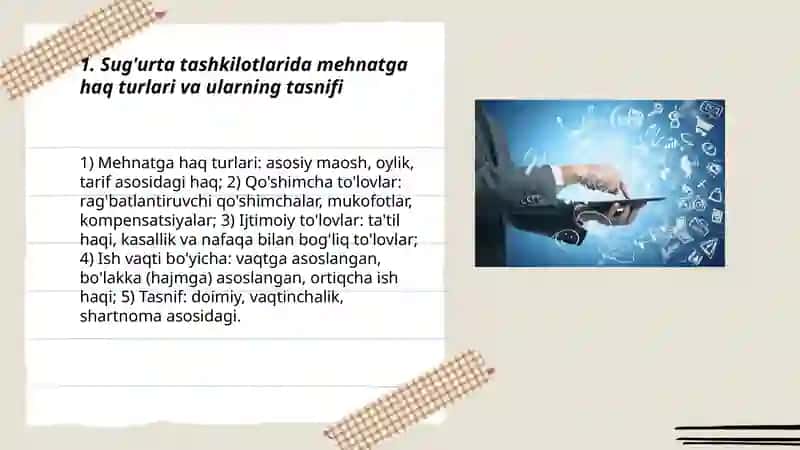 Sug'urta tashkilotlarida mehnatga haq to'lash hisobi 3