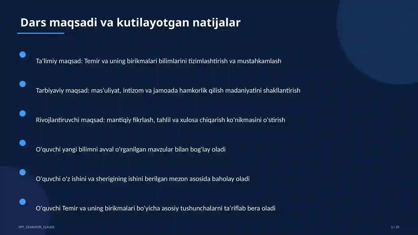 Temir va uning birikmalari (9-sinf) 3