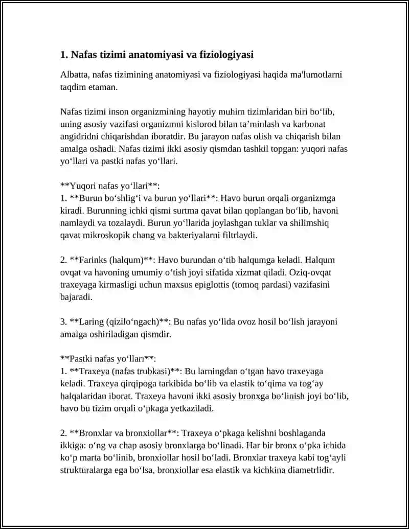 NAFAS TIZIMI KASALLIKLARI BILAN KASALLANGAN BEMORLARNI PARVARISHI VA ULARNING NAZORATI 3