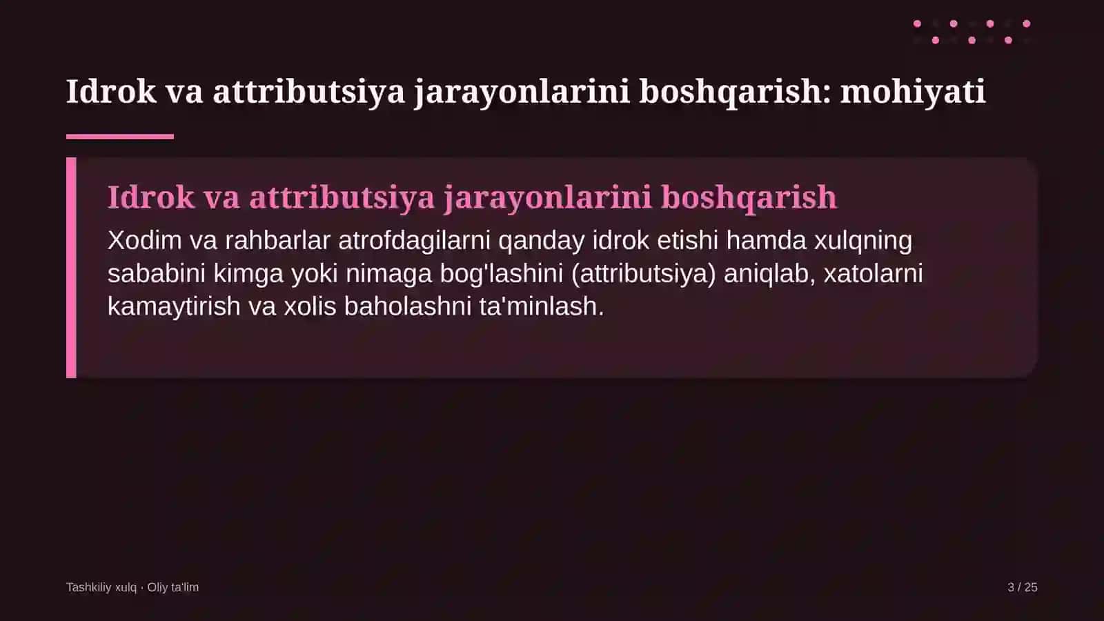Avtomaktablarda idrok va attributsiya jarayonlarini boshqarish 3