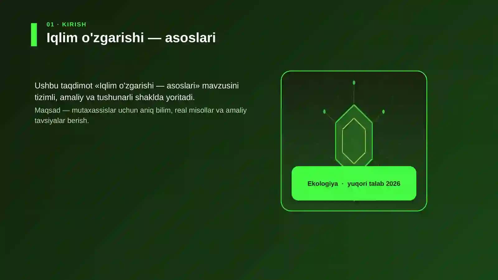 Iqlim o'zgarishi — asoslari 3