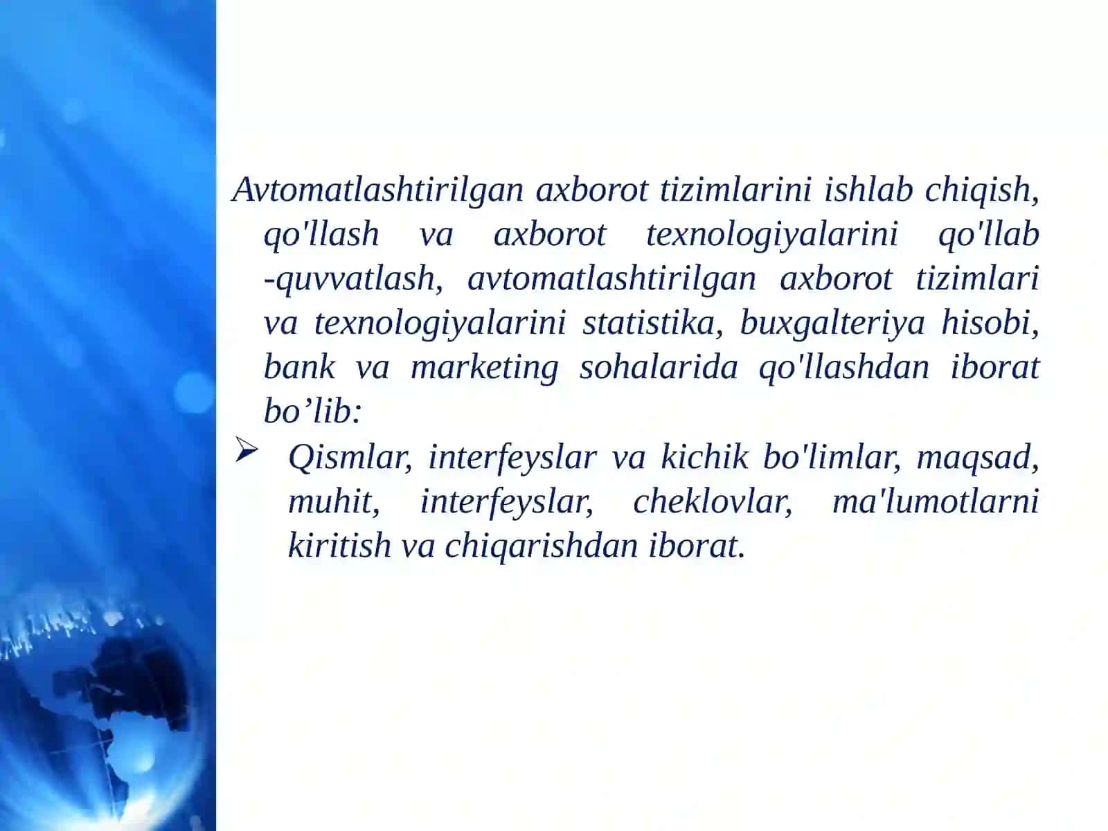 Avtomatlashtirilgan axborot tizimlari (AAT)2 3