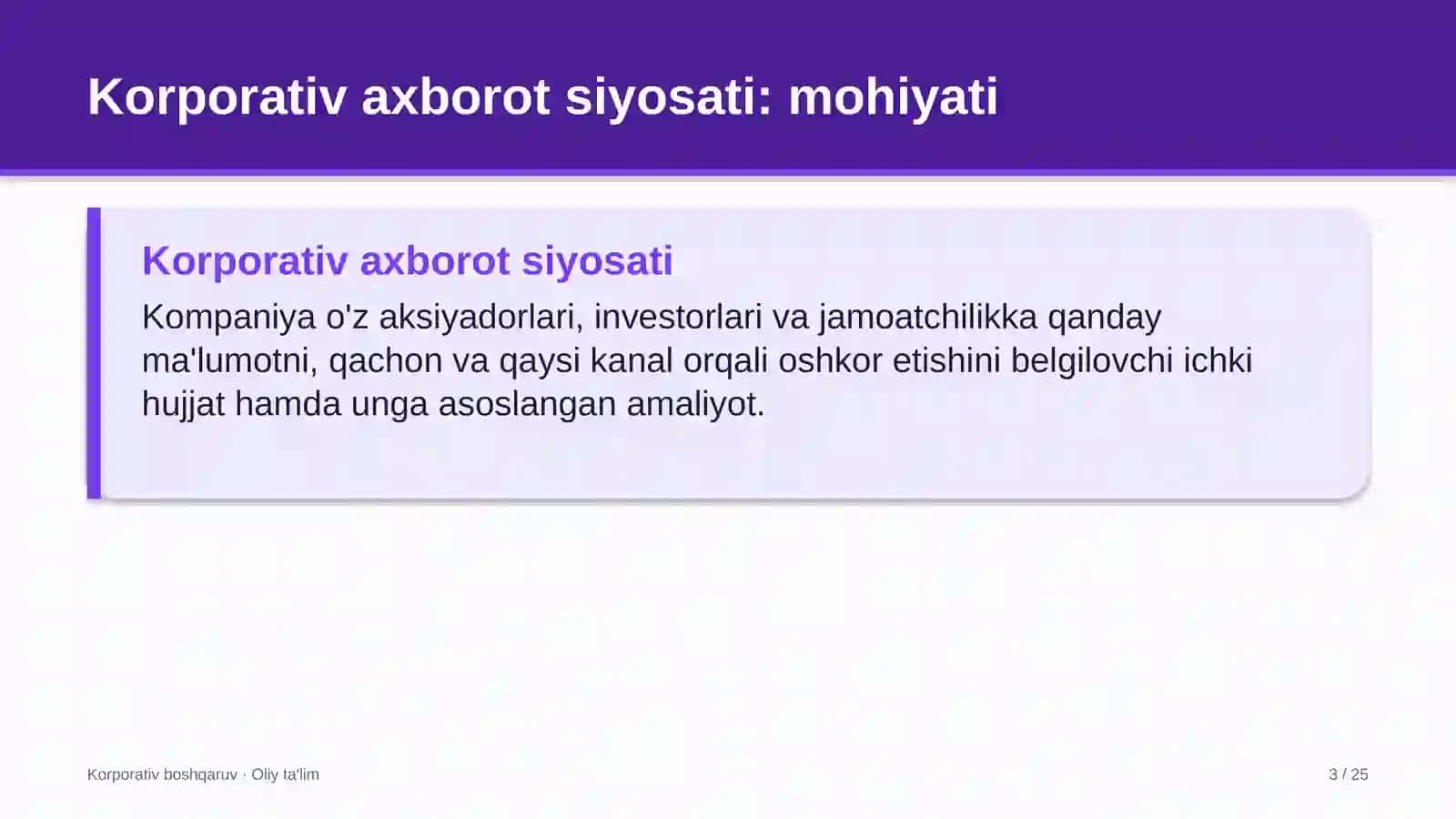 elektron hujjat aylanishi tizimlarida korporativ axborot siyosati 3755 3