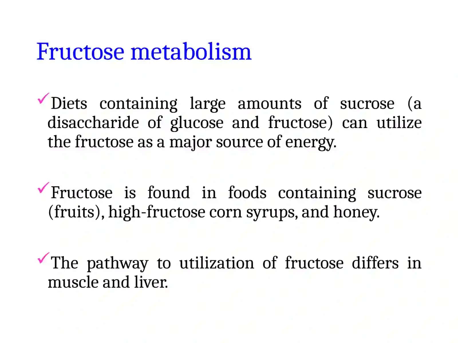 Fructose and Galactose Metabolism 3