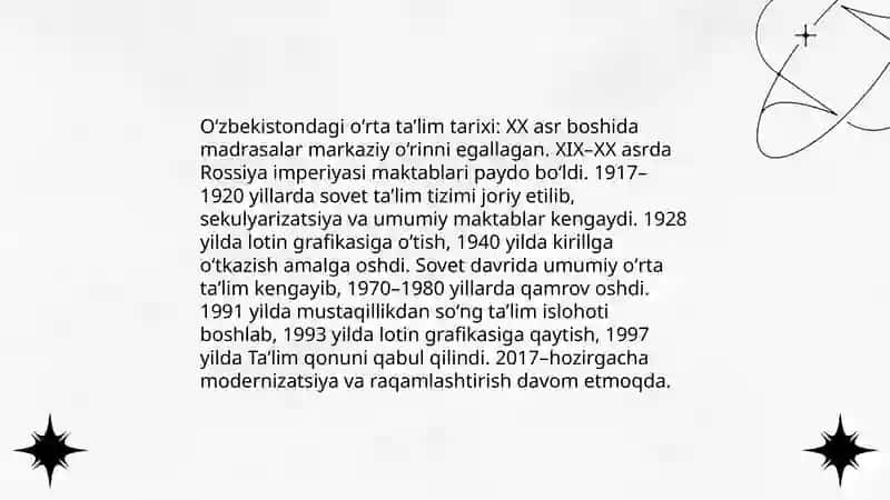 O'zbekistondagi o'rta ta'lim tizimi 3