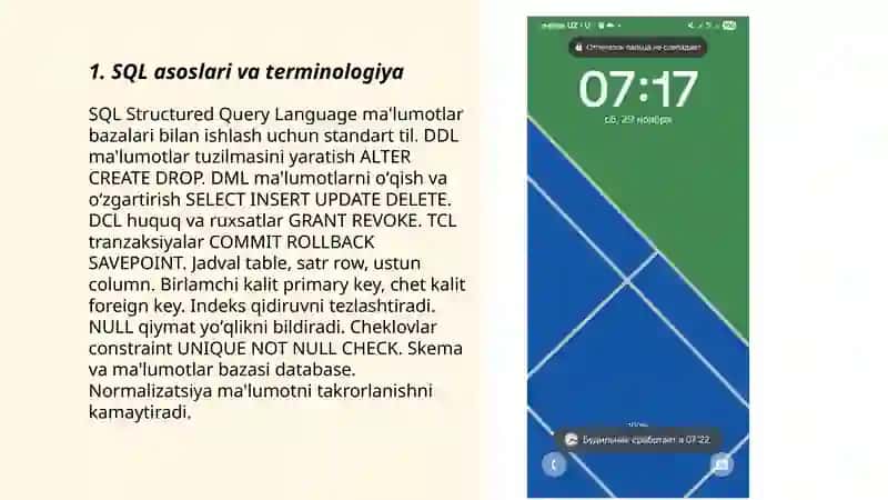 SQL asoslari va terminologiya 3