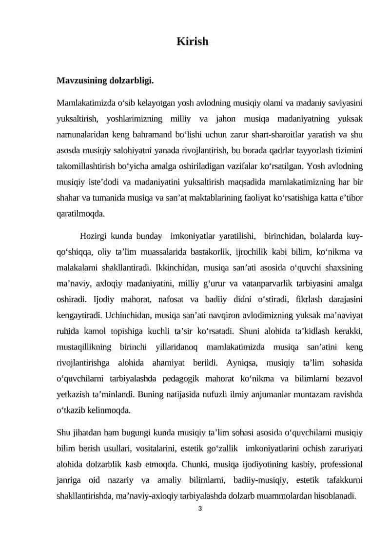 Musiqa San'ati Tarixi 3