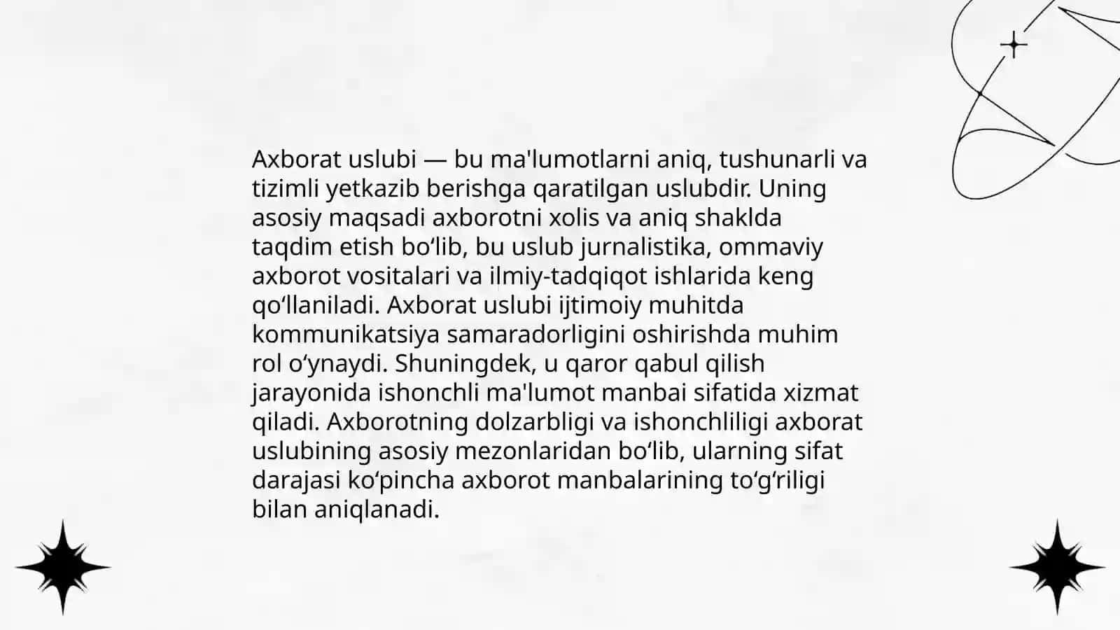 Axborat uslubi.Muloqot tillini optimallashtirish 3