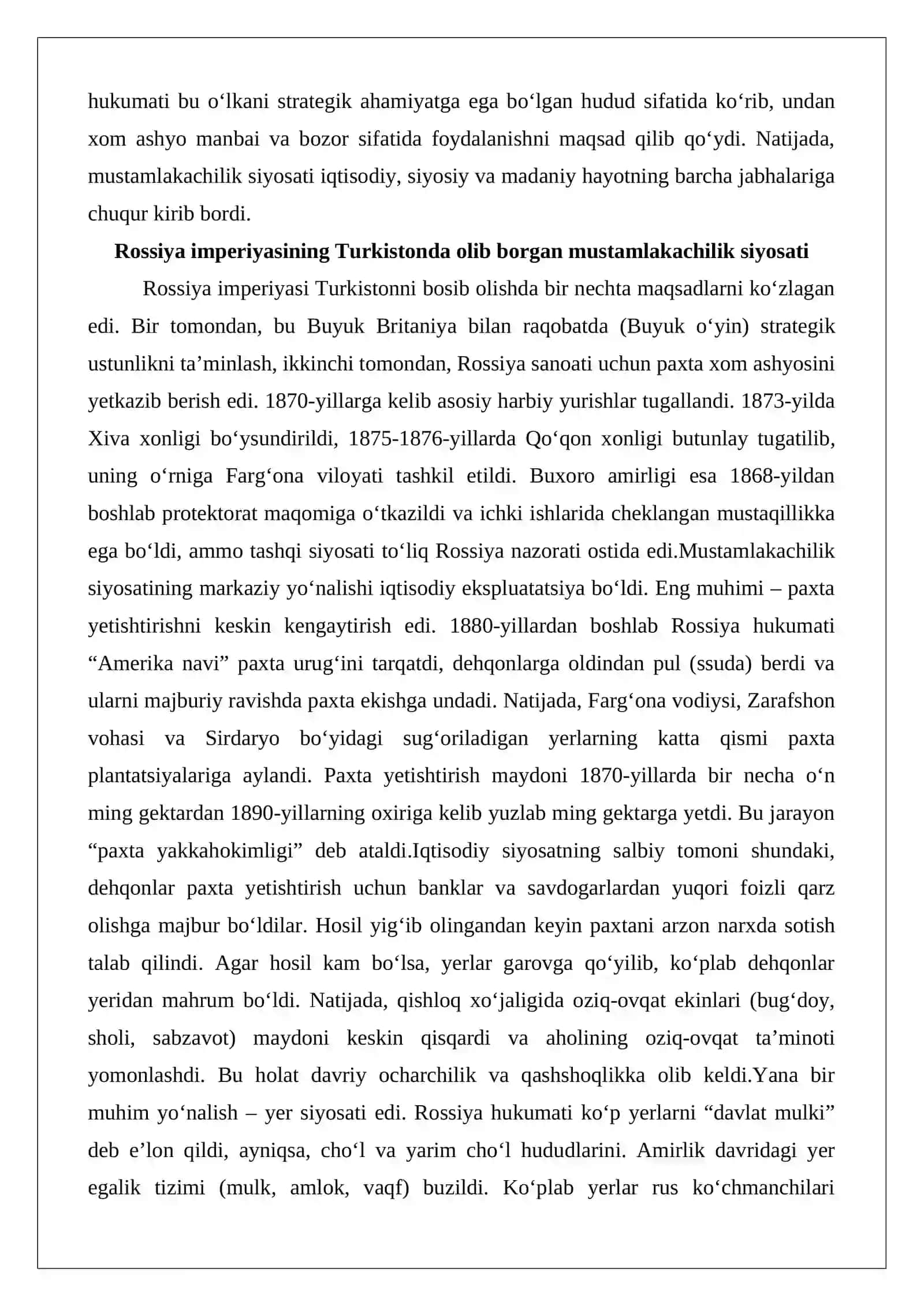 Turkiston o‘lkasida xalq harakatlari 3