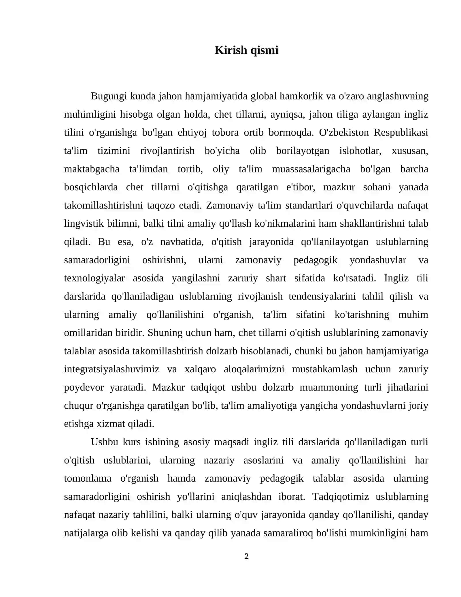Evolution methods for English language classes 3