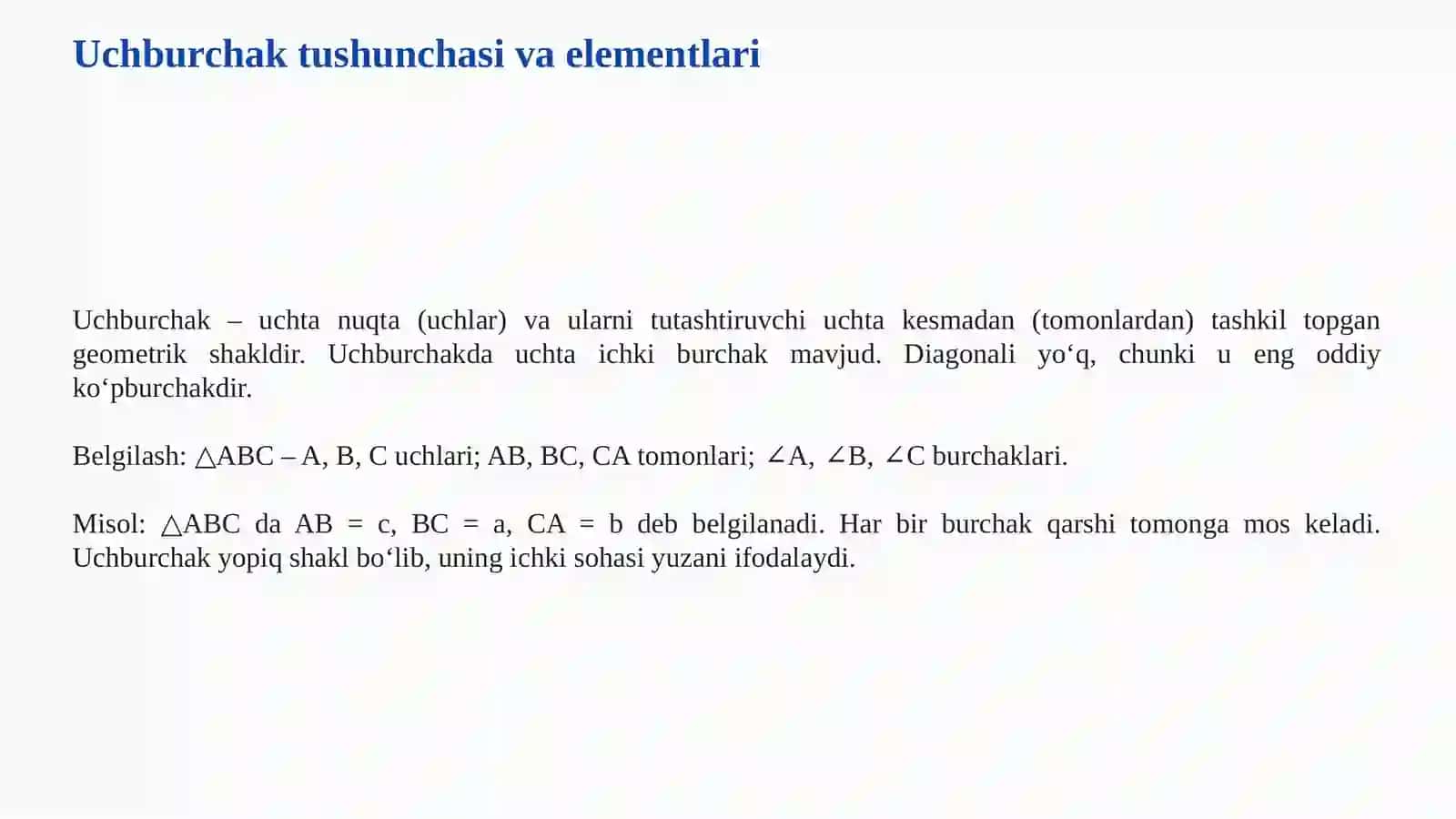 UCHBURCHAKLAR VA ULARNING ASOSIY XOSSALARI 3