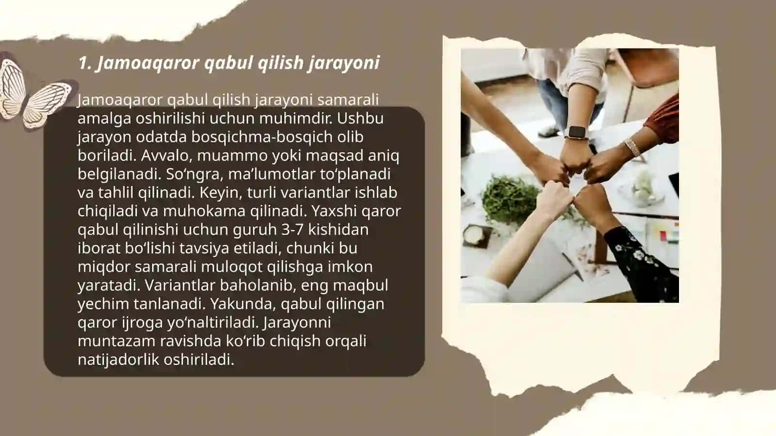 Jamoani to’g’ri shakllantirish yo’llari 3