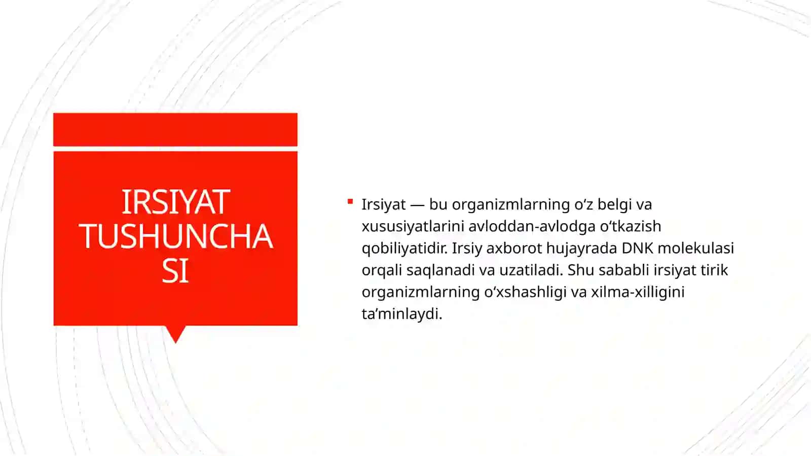 IRSIYATNNING MOLEKULYAR ASOSLARI 3
