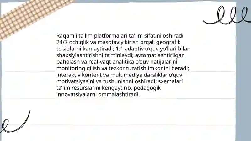 Raqamli ta'lim platformalari 3