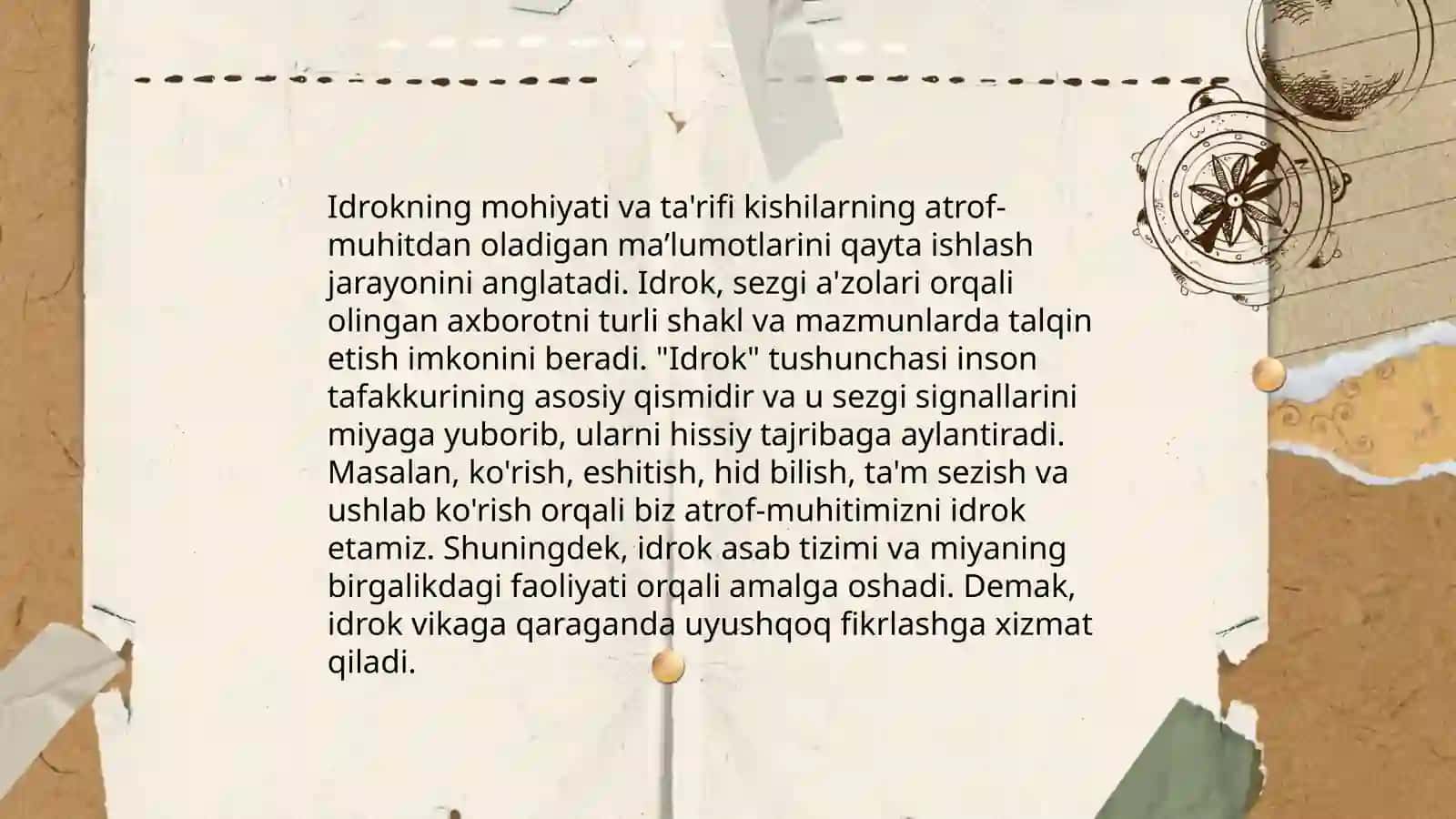 Idrokning mohiyati va ta'rifi 3