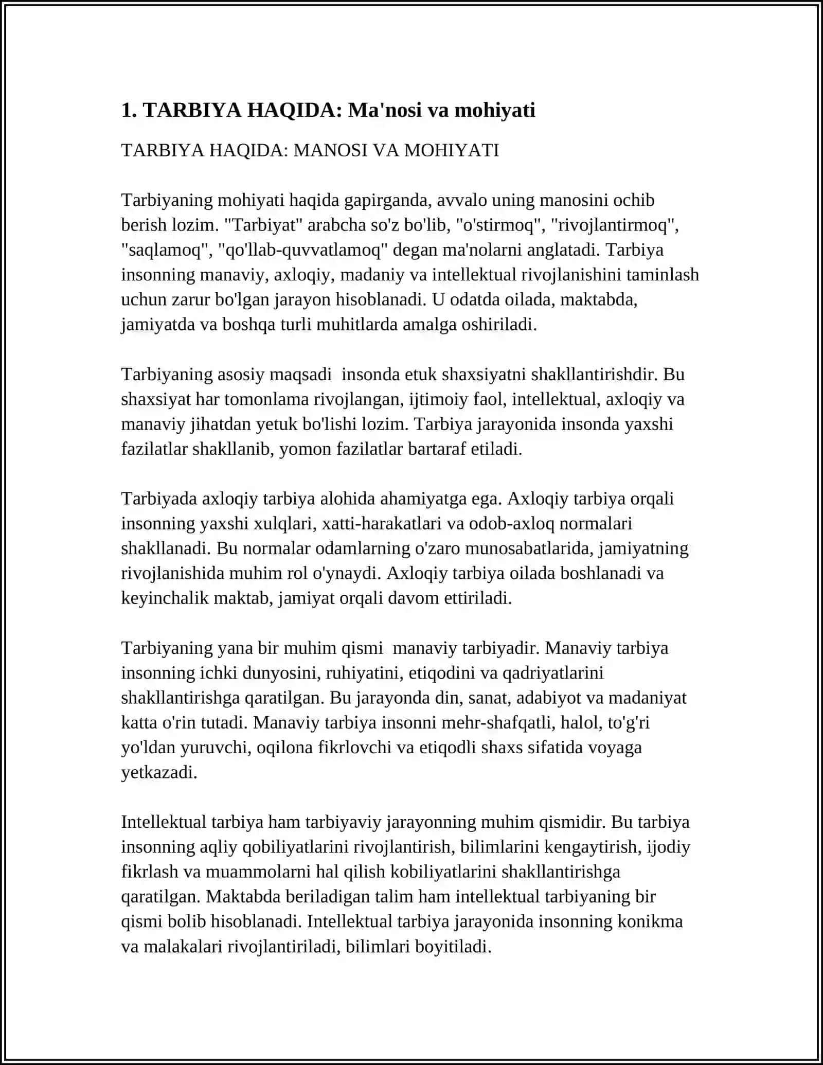 TARBIYA HAQIDA 3