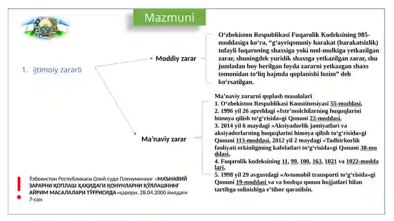 MA’MURIY HUQUQBuzarlik 3