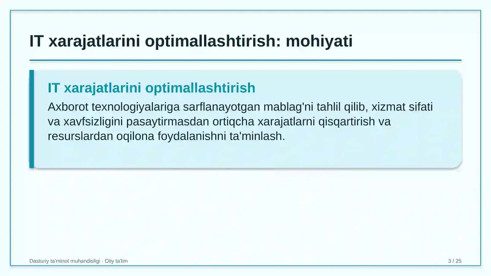 Autsorsing kompaniyalarida IT xarajatlarini optimallashtirish 3