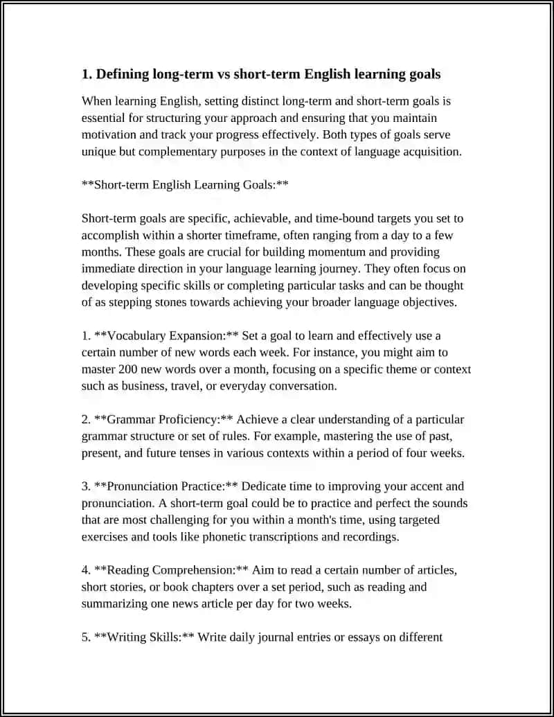 SETTING YOUR GOALS IN LEARNING ENGLISH 3