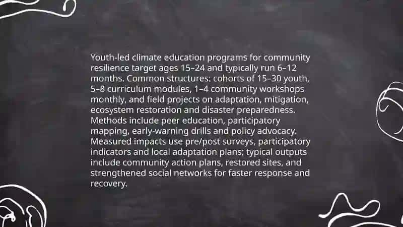 Youth-led Climate Education Programs for Community Resilience 3