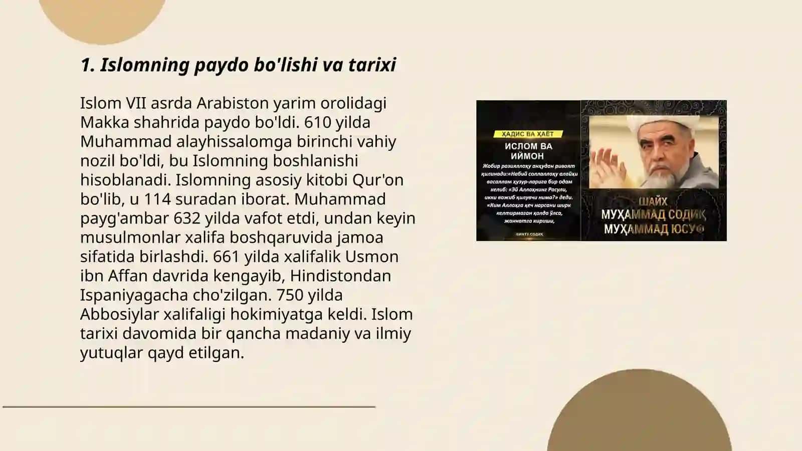 Islom dini tarixi va mohiyati 3