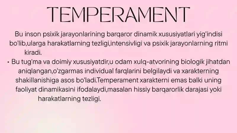 Temperament va uning nazariyadi 3