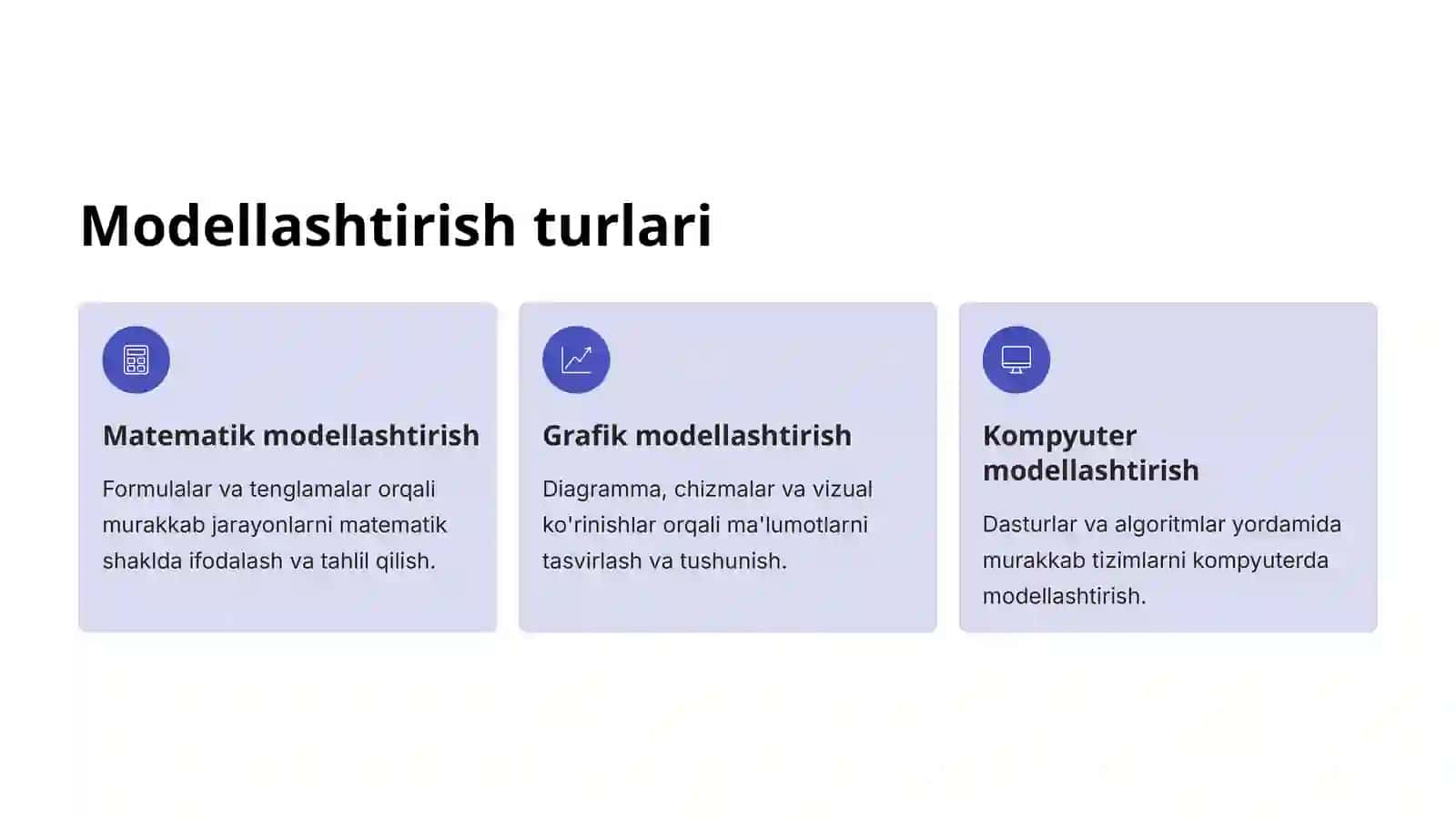 Modellashtirish va Simulyatorlar 3