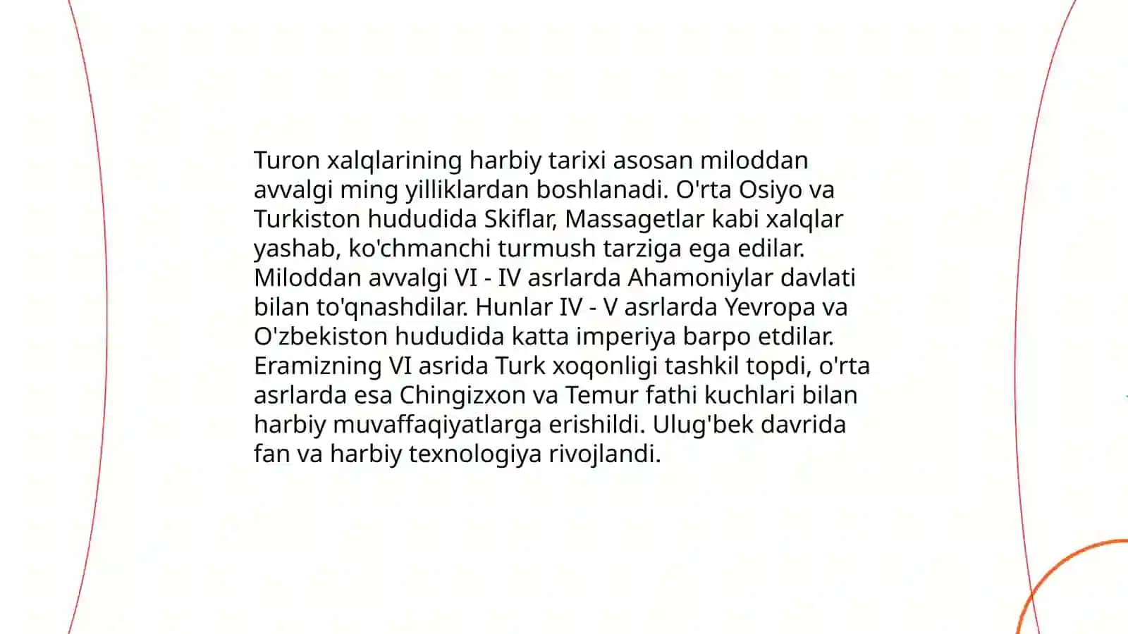 Turon xalqlarining harbiy san'ati 3