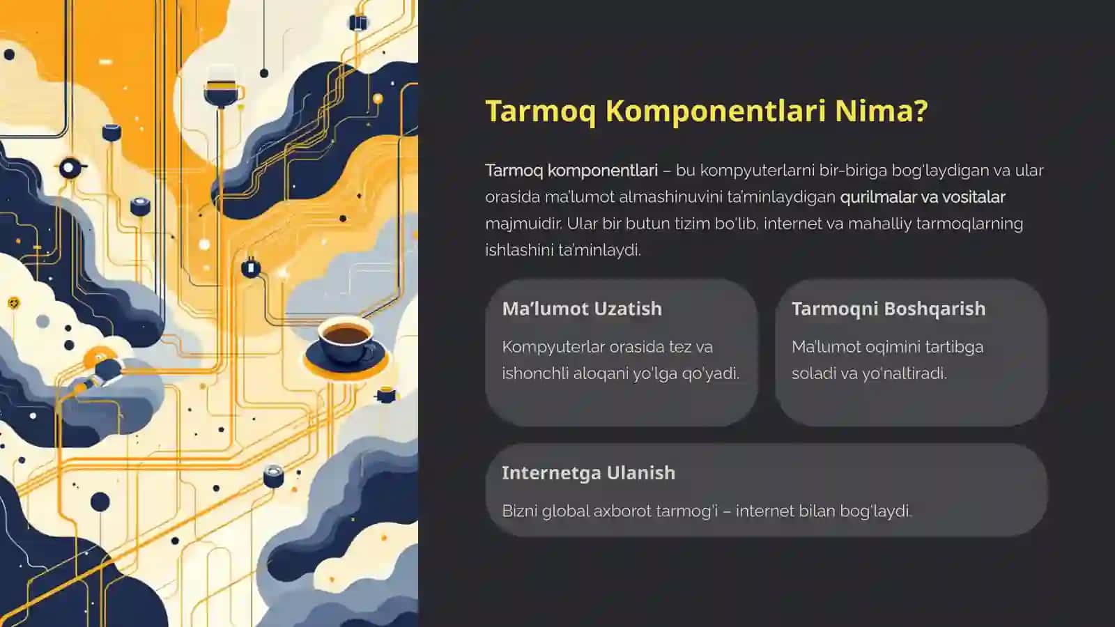Tarmoq Komponentlari 3