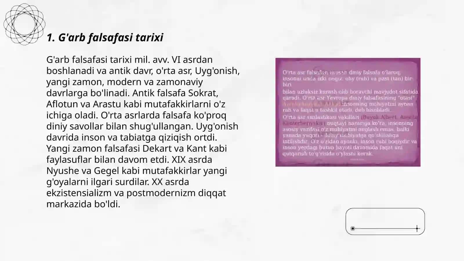 G'arb falsafasi 3