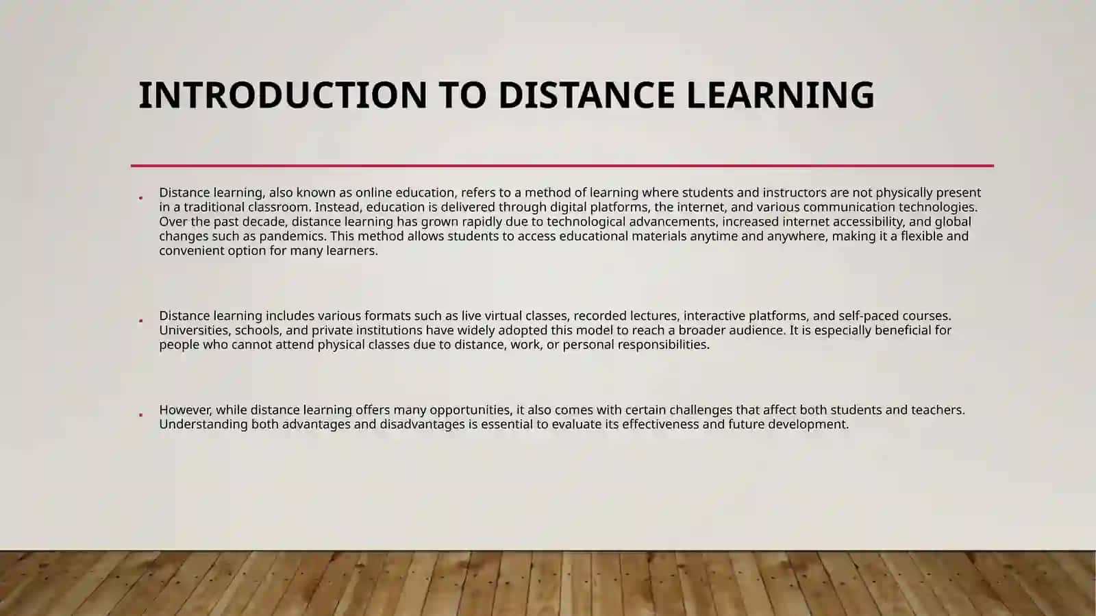Introduction to Distance Learning 3