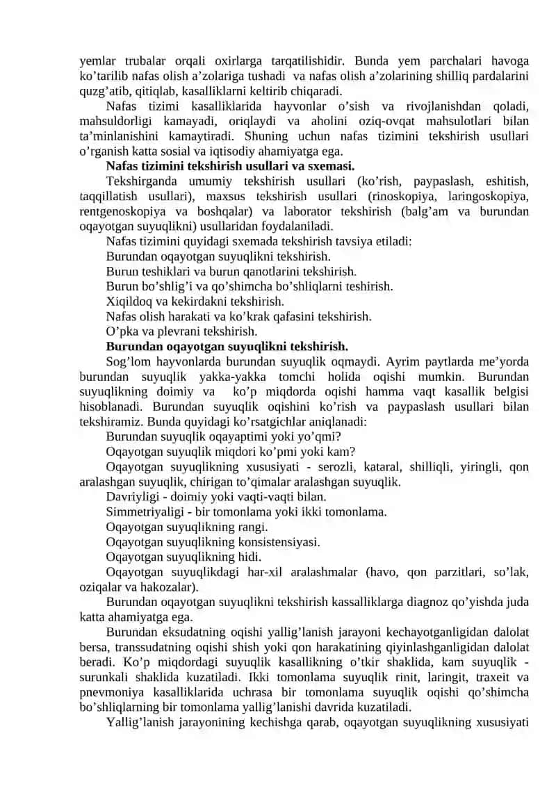 Nafas olish tizimi 3