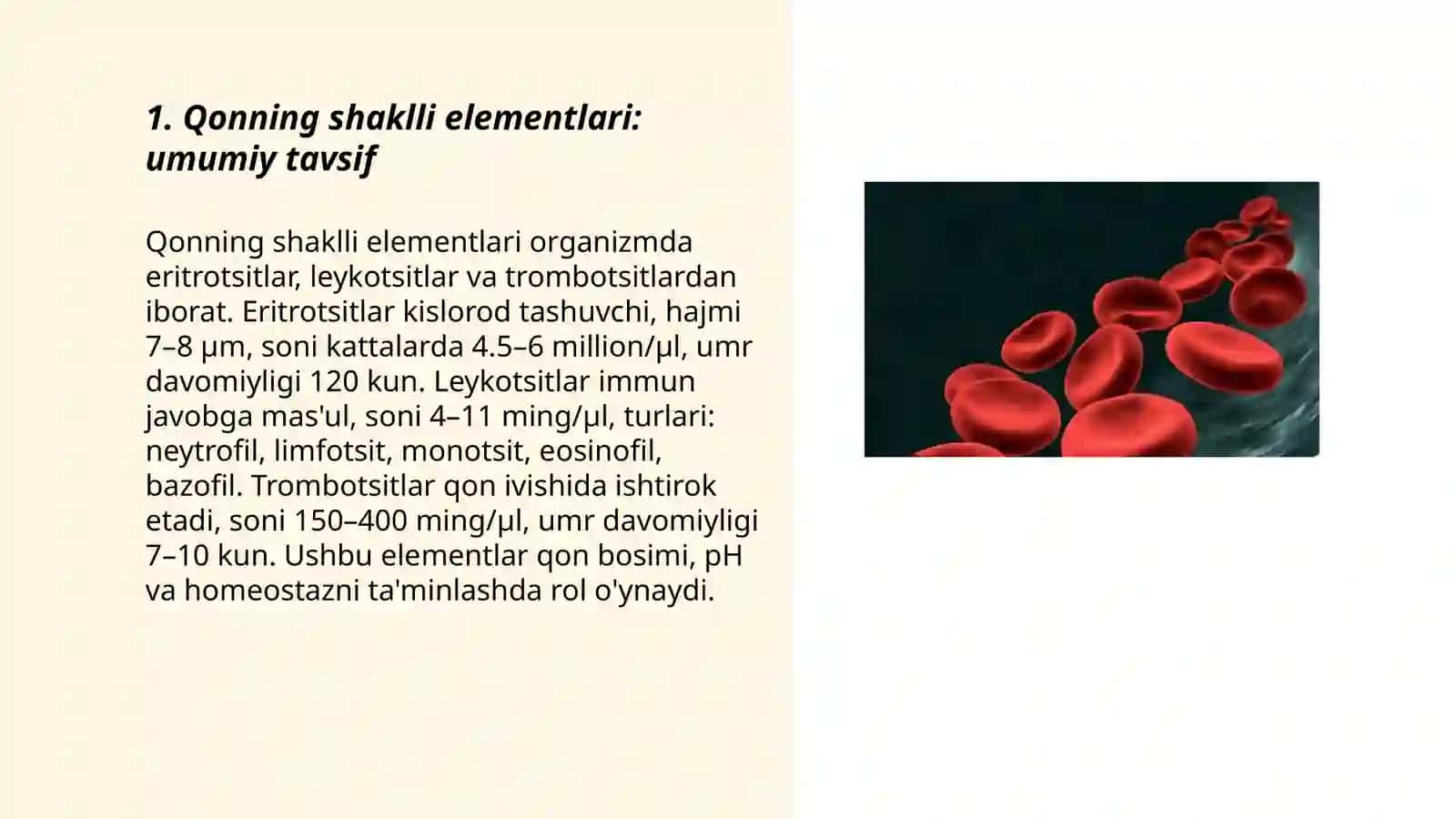 Qonning shaklli elementlari 3